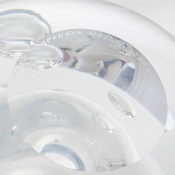Timo Sarpaneva, glasskulptur, "Claritas", signerad Timo Sarpaneva Iittala 2007.