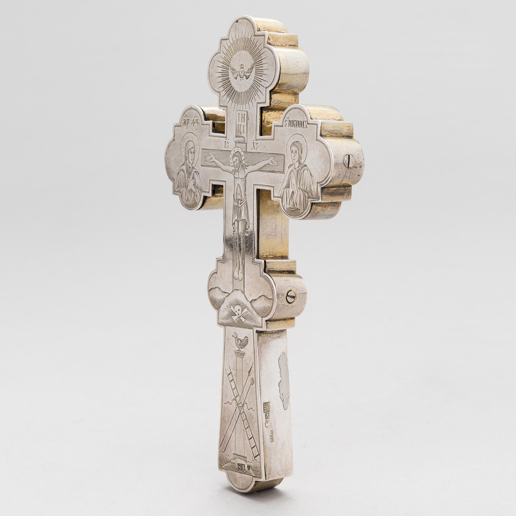 Dmitry Maksimovich Shelaputin, Krusifiksi, hopeaa, Moskova, Venäjä 1874.