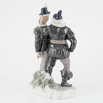 Axel Locher, a model 1731 porcelain, figurine, Bing & Grøndahl, Denmark, 1915-1947.
