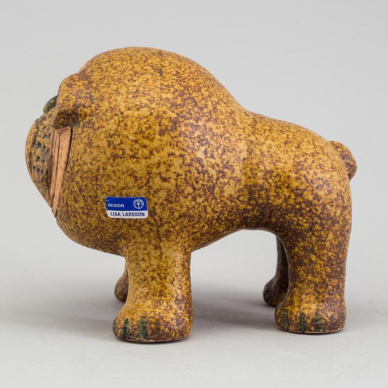 LISA LARSON, figurin, stengods, "Bulldog", Gustavsberg.