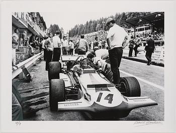 Kenneth Olausson, "Ronnie Peterson, March, in his second F1 GP - Spa, Belgium, 1970".