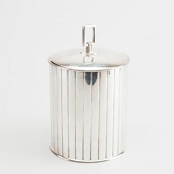SIGVARD BERNADOTTE, burk med lock, sterling silver Georg Jensen.