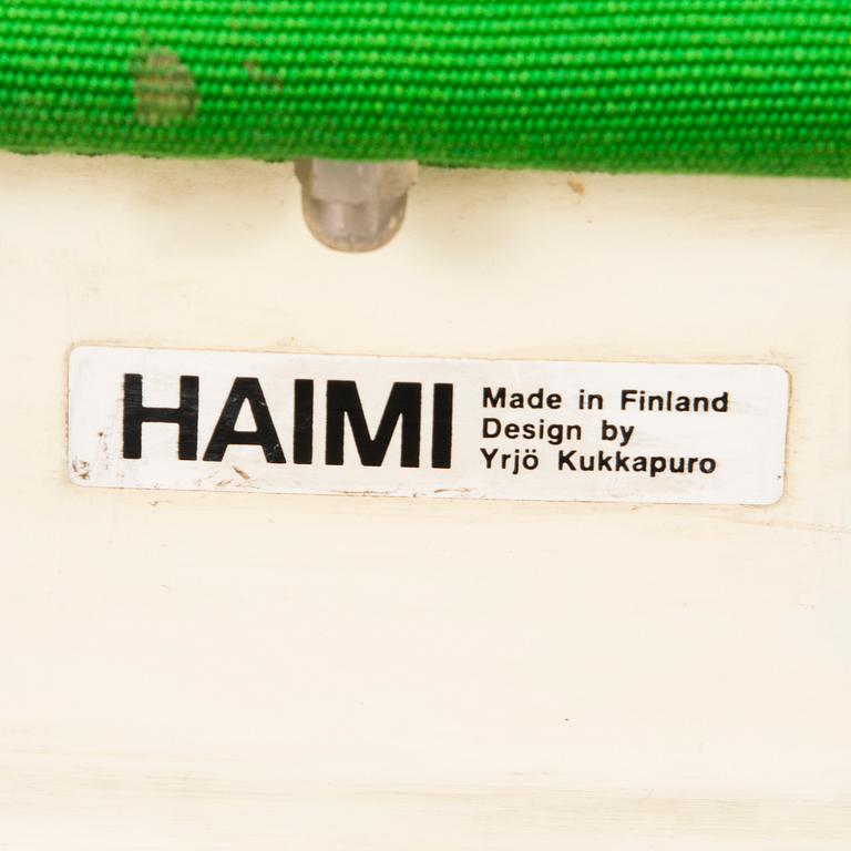 Yrjö Kukkapuro, YRJÖ KUKKAPURO, A set of four 1970s 'ABS 3428X' armchairs for Haimi. Finland.
