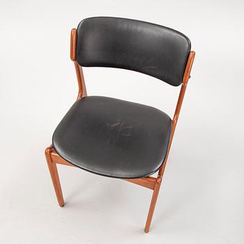 Erik Buch, four model 49 teak chairs, Odense möbelsnickeri, Denmark, 1950's/60's.