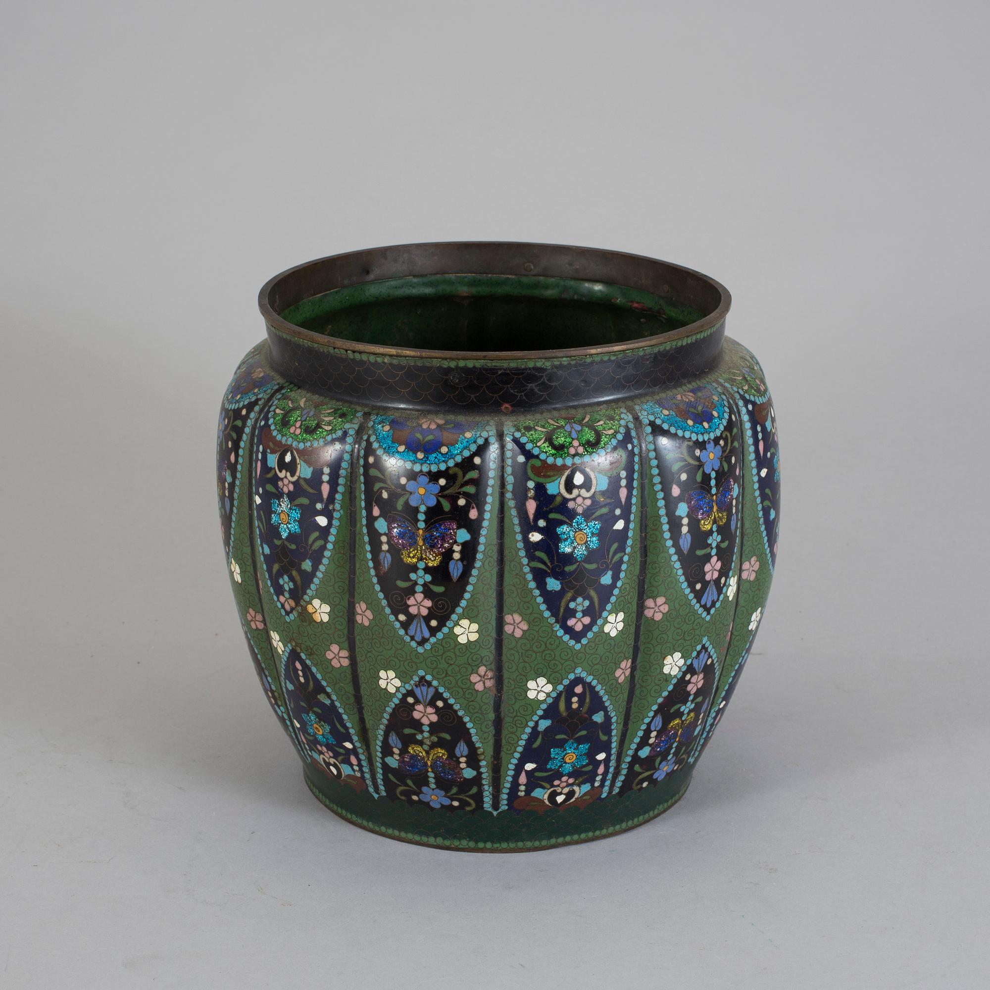 YTTERFODER, cloisonné, Kina, omkring sekelskiftet 1900.
