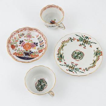 Meissen, a 9+4 pieces porcelain coffee service, 20th century.