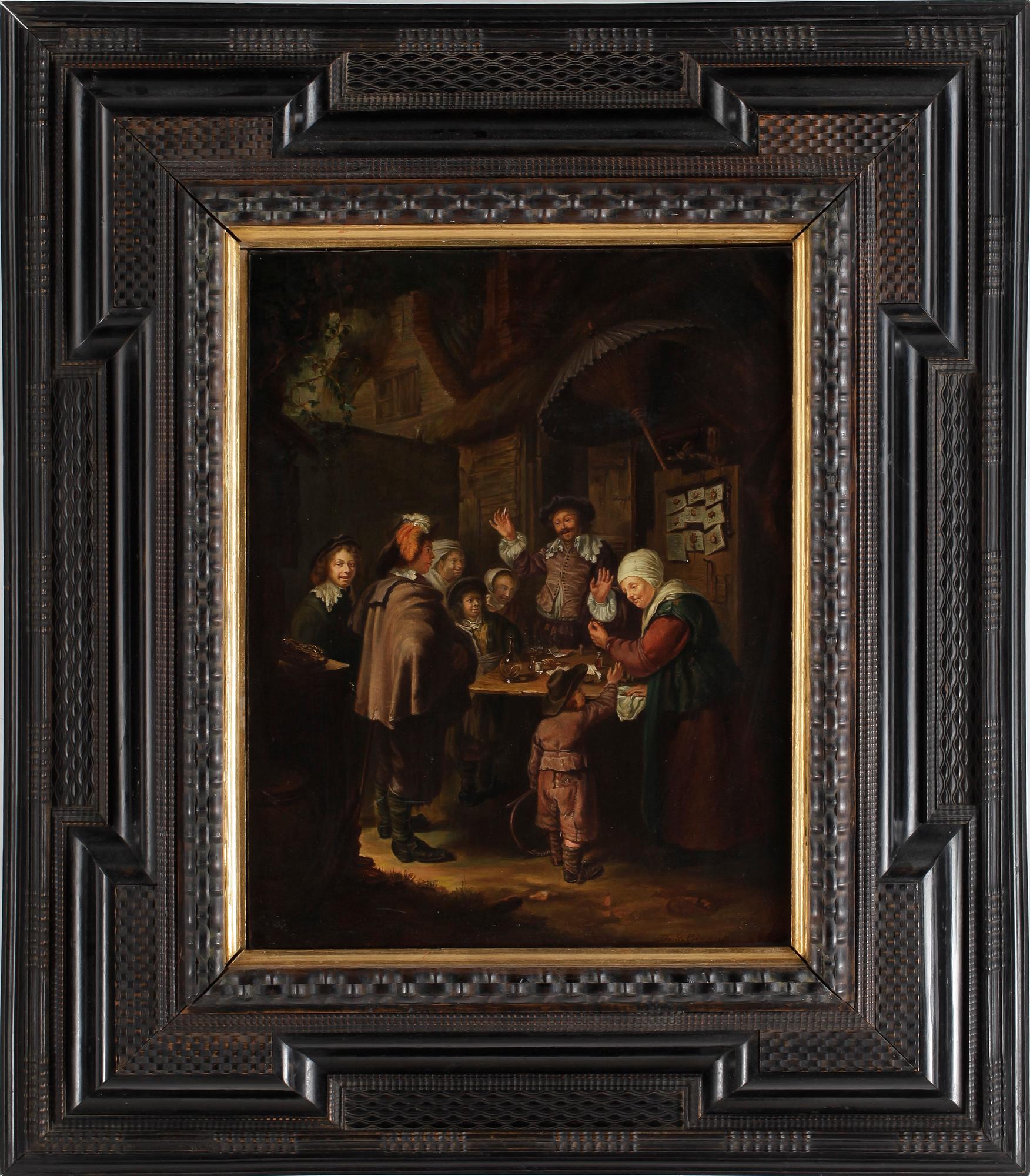 FRANZ VAN MIERIS, efter, olja på duk.