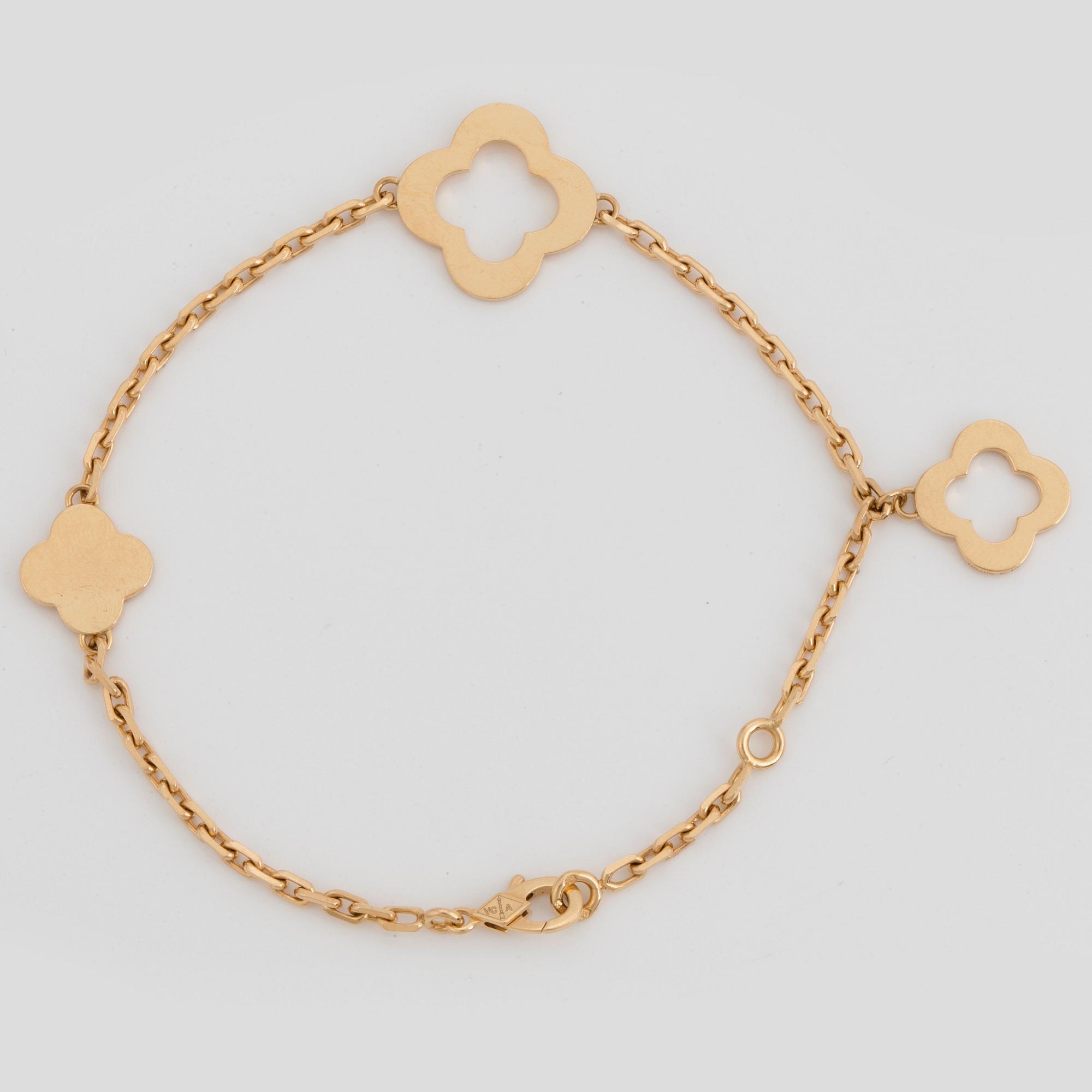 Van Cleef & Arpels armband "Alhambra" 18K guld.