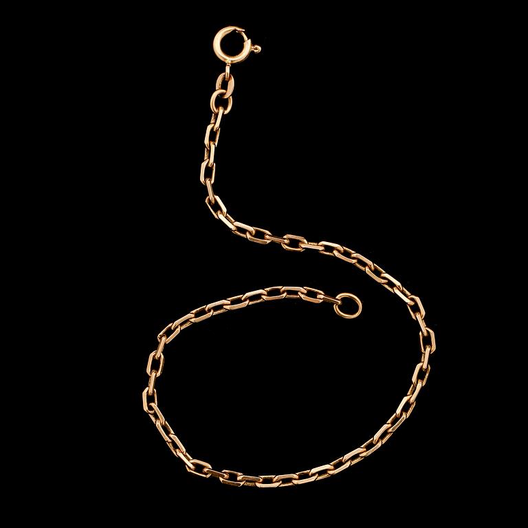 ARMBAND, 18 k guld. Vikt ca 6 g.