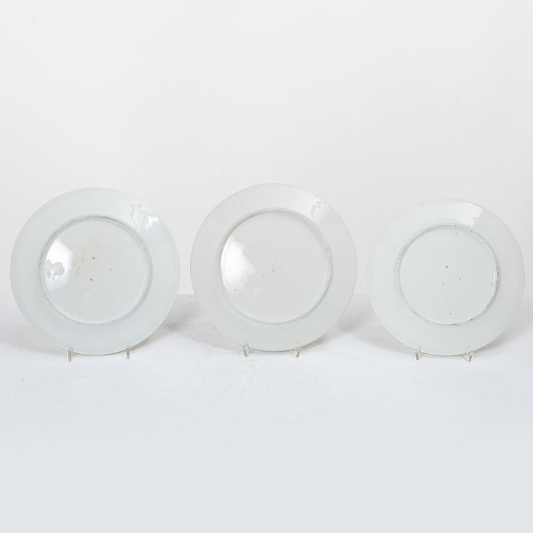 Service pieces, 12 pcs, porcelain, Empire, first half of the 19th century.