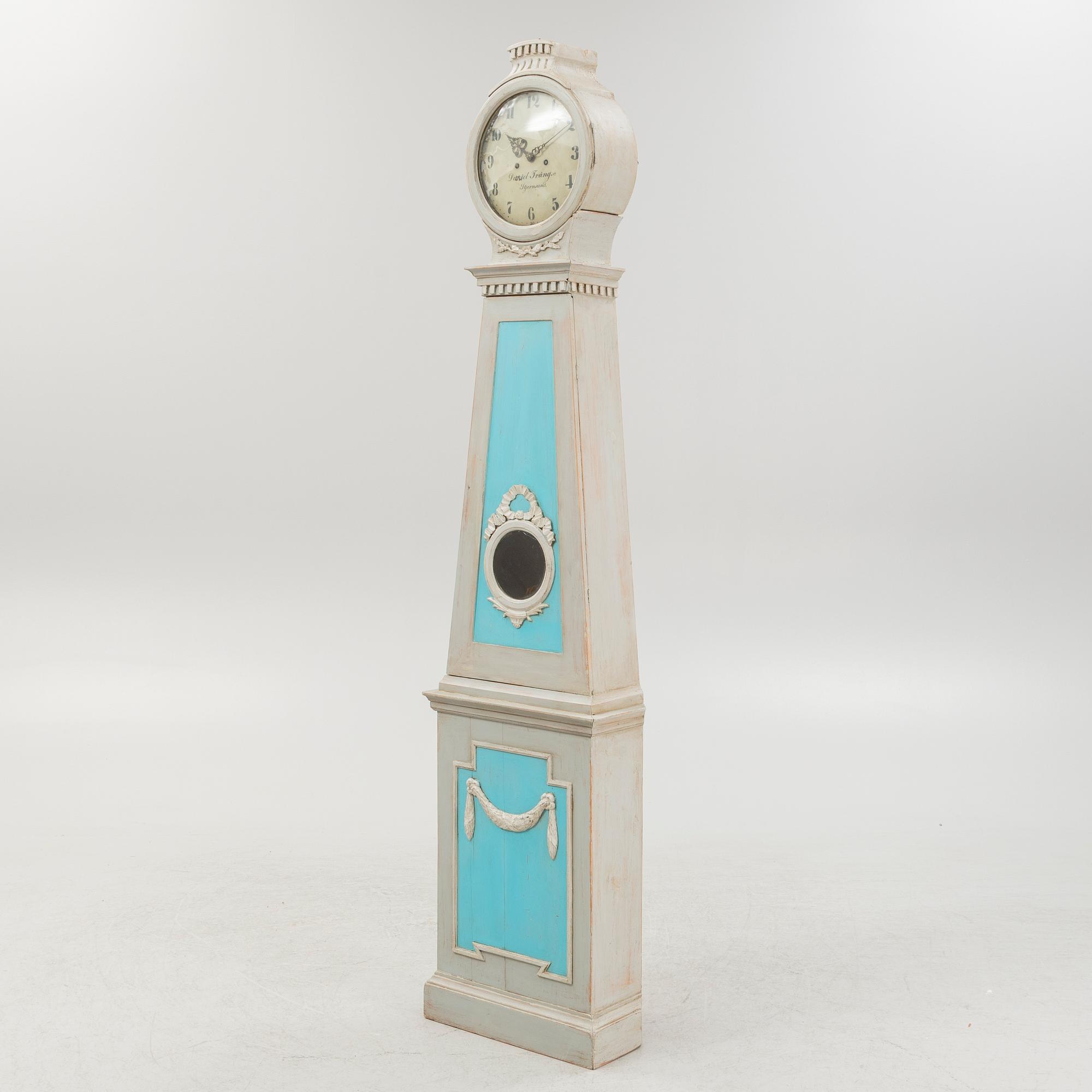 A late Gustavian longcase clock by Daniel Trång, Stjernsund (active 1807-1847).