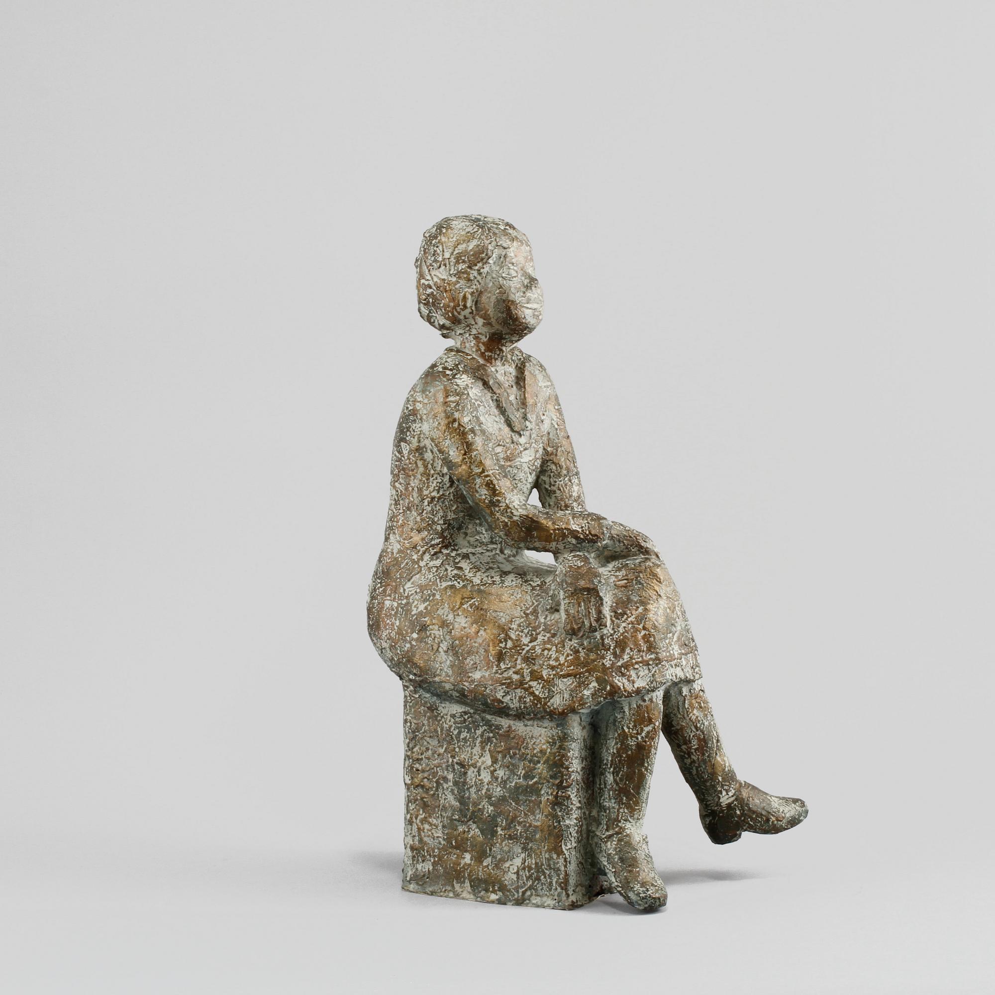 ERIK PERSSON, skulptur, bronspatinerad gjutmassa, monogramsignerad.