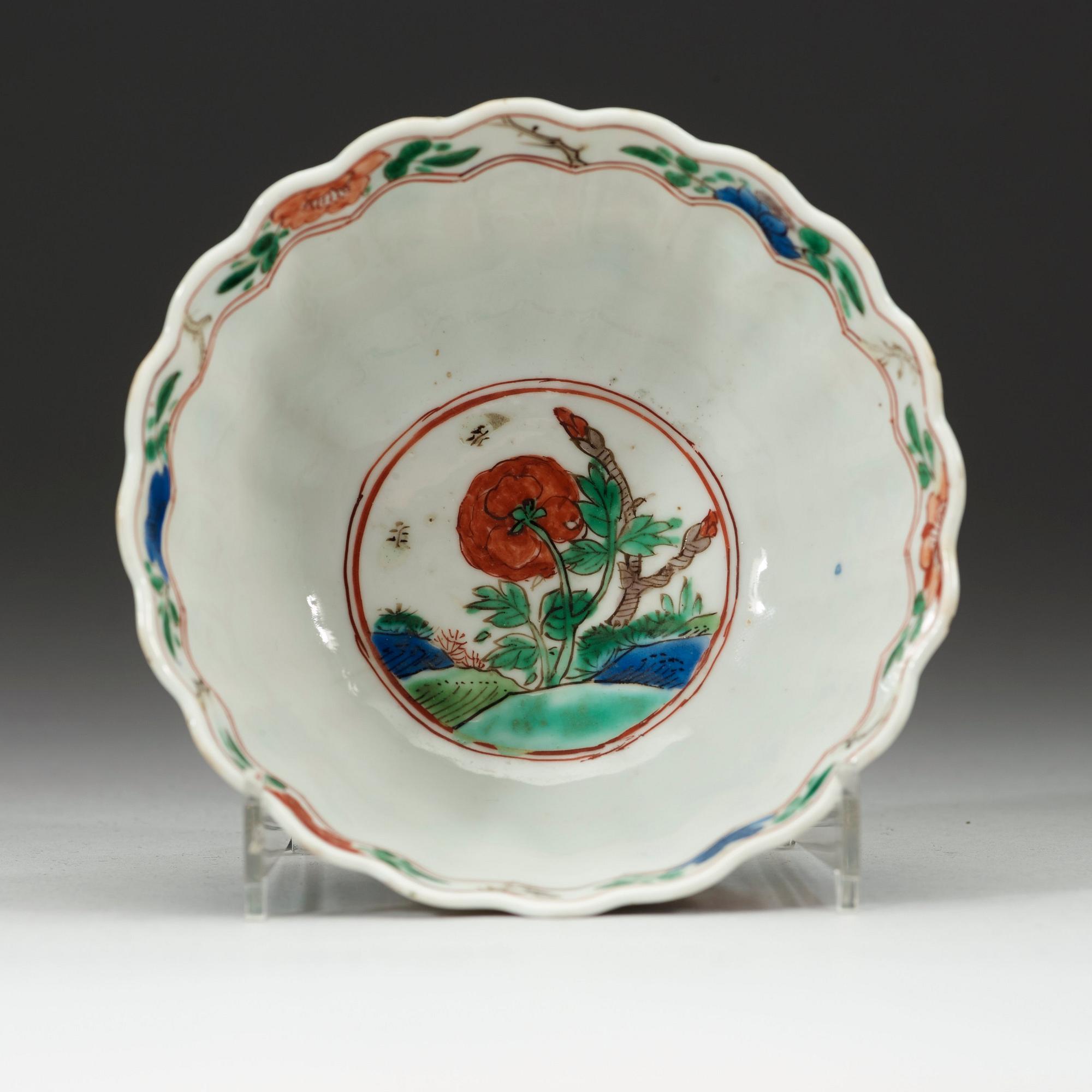 SKÅL, porslin, Qingdynasti Kangxi (1662-1722).