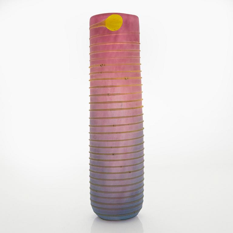 Tiina Nordström, an art glass signed Tiina Nordström, Nuutajärvi 1994.