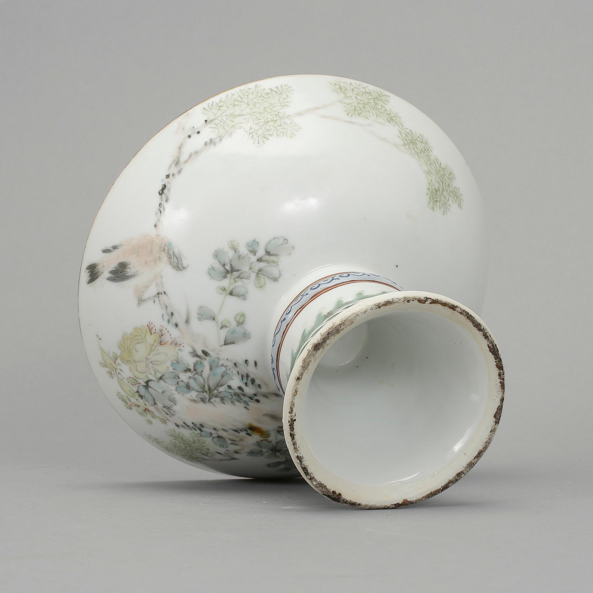 SKÅL PÅ FOT, porslin, Kina, 18/1900-tal.