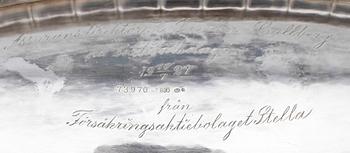 JARDINJÄR, silver, svenska importstämplar, 1920-tal. Vikt ca 1172 gram.