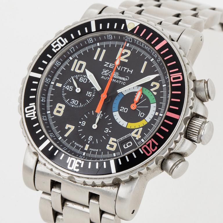 ZENITH, El Primero, Rainbow, Flyback, chronograph, wristwatch, 40 mm.