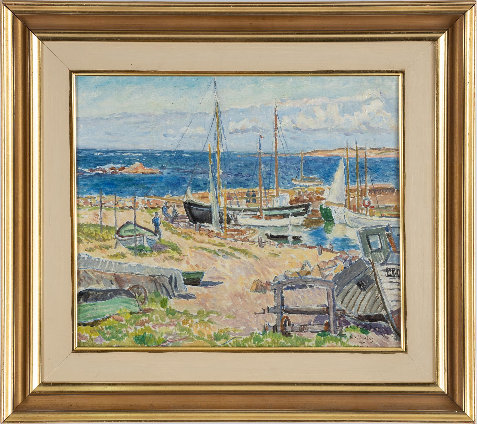 Olle Nordberg, oil on canvas, signed and dated 1924.