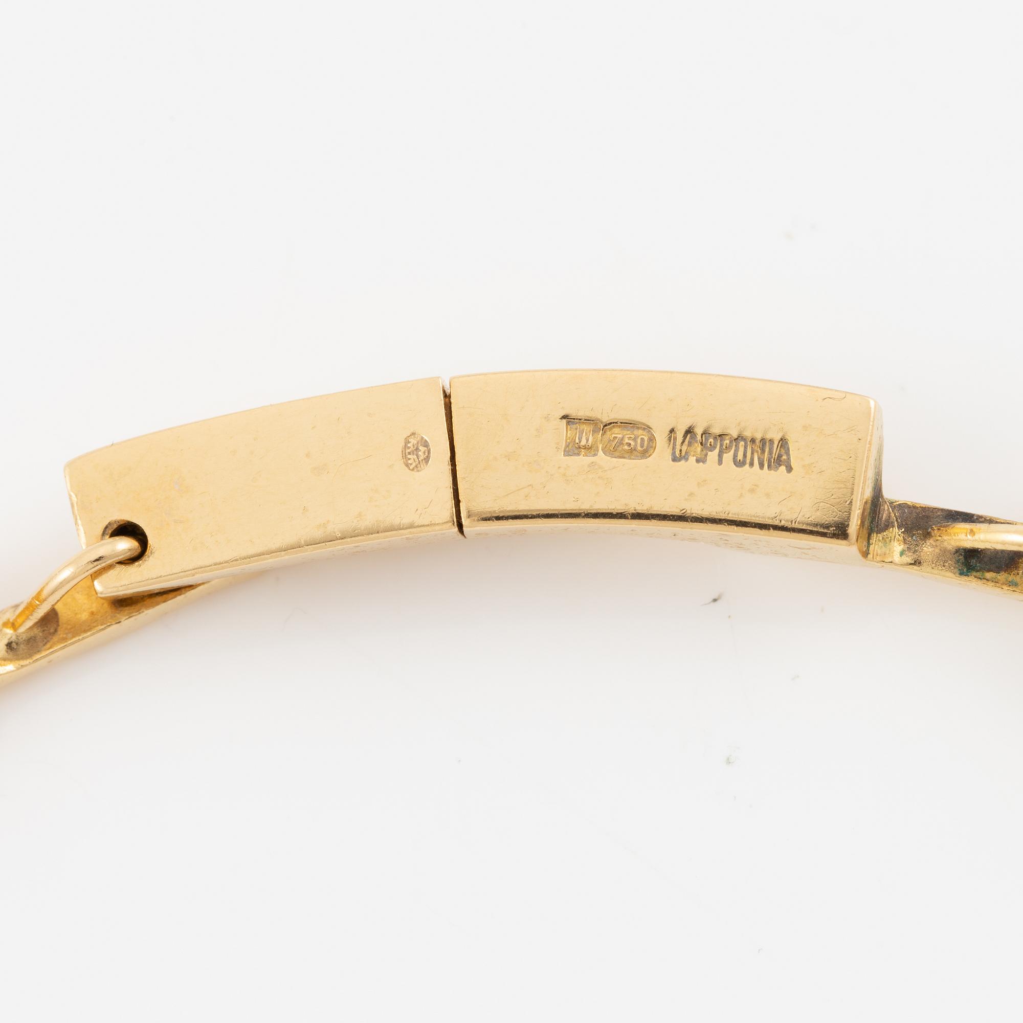 Lapponia, design Björn Weckström, collier, "Tundra", 18K guld.