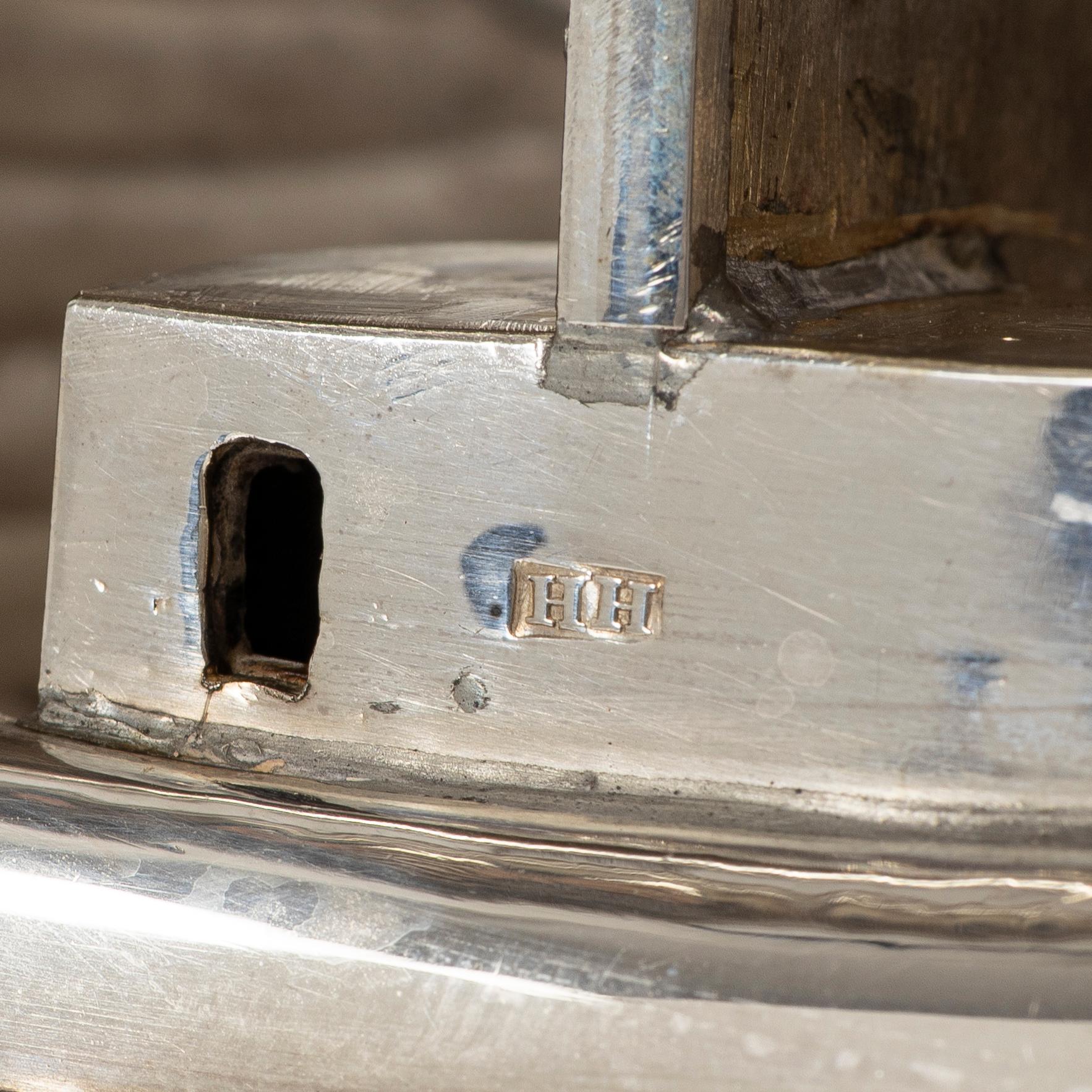 Hyam Hyams, skrin med lock, silver, London, England 1821-1822.