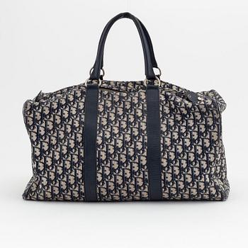 Christian Dior, a canvas 'Speedy' weekendbag and belt, size 85.