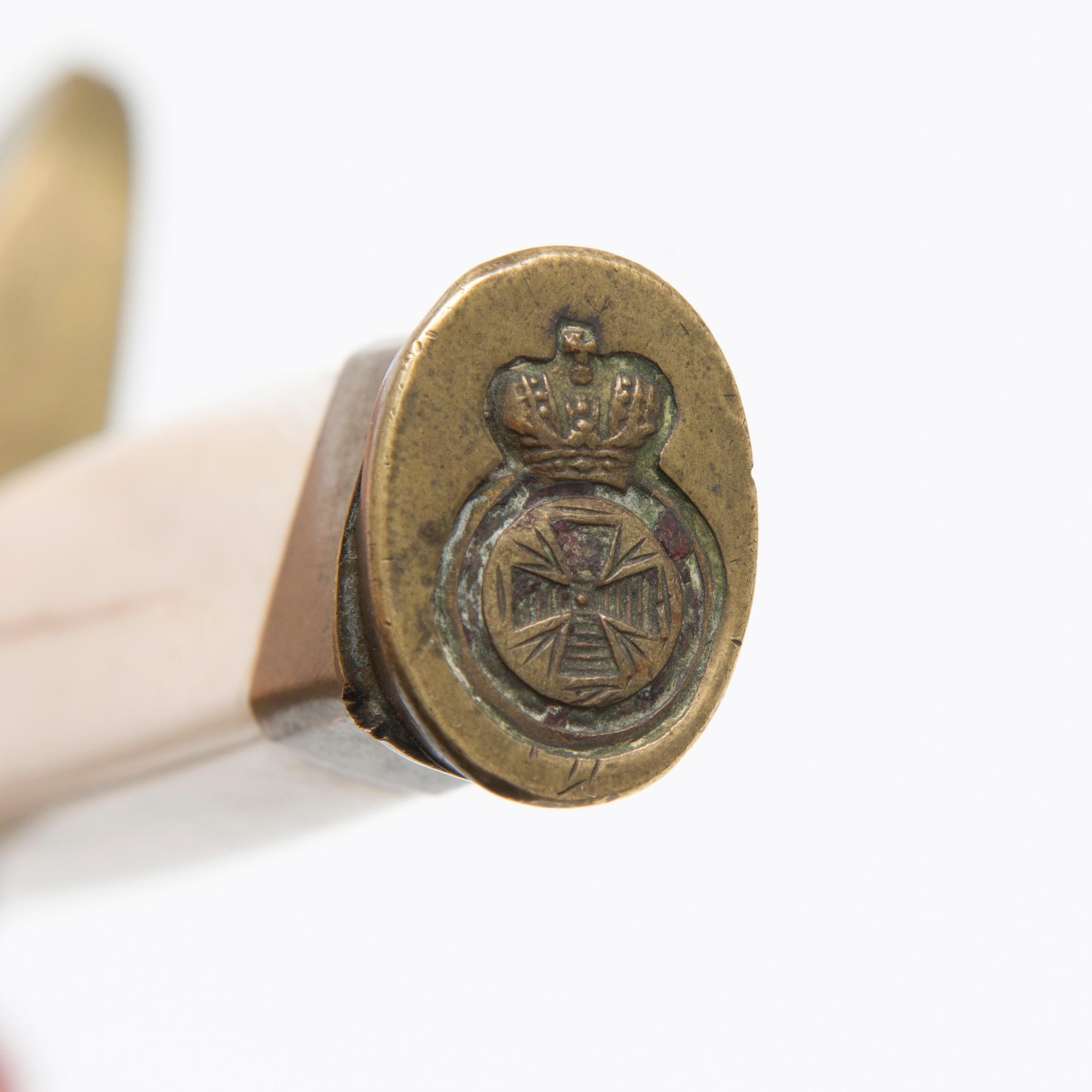 OFFICERSSTICKERT, med heliga Annas orden, Ryssland, för flottan, modell 1855.
