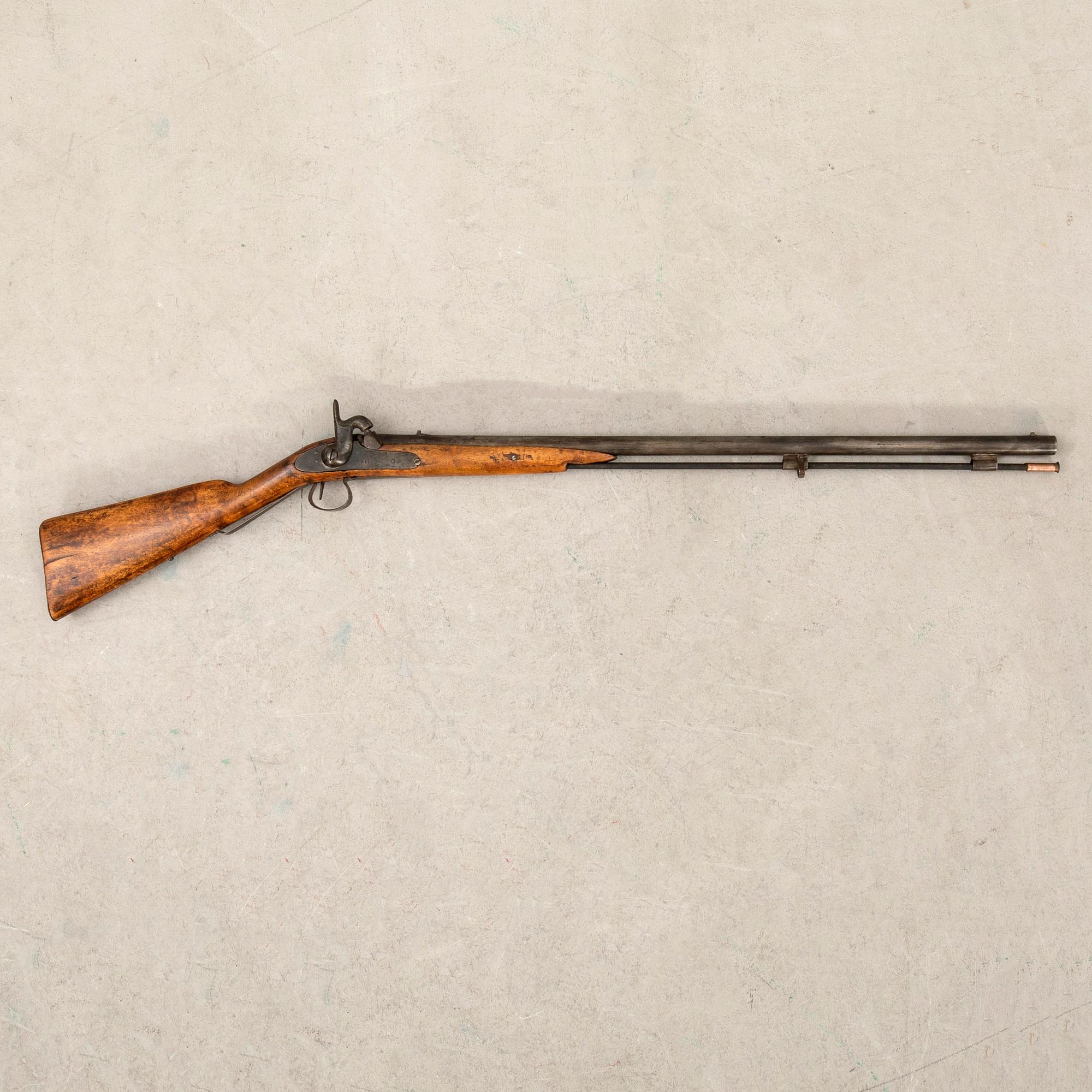 A percussion gun., Swedish,.