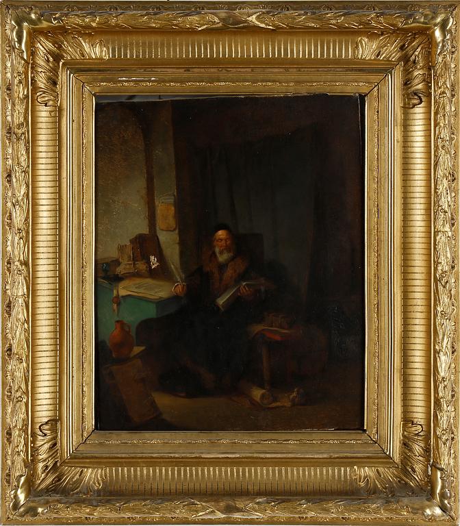 OKÄND KONSTNÄR, olja på duk, 1800/1900-tal.