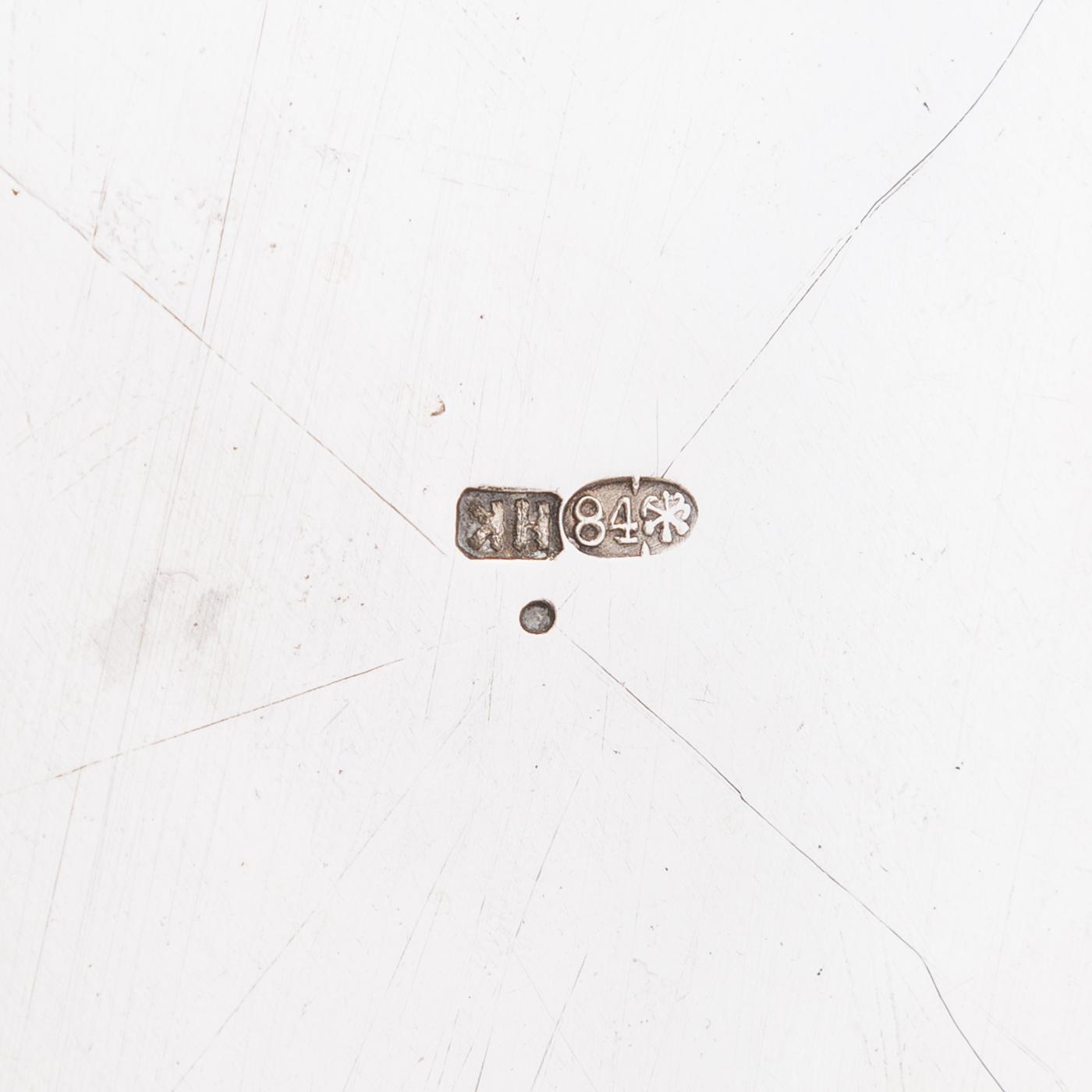 Nikolai Kemper, sokerikko, hopeaa, Pietari, Venäjä 1892-1908.