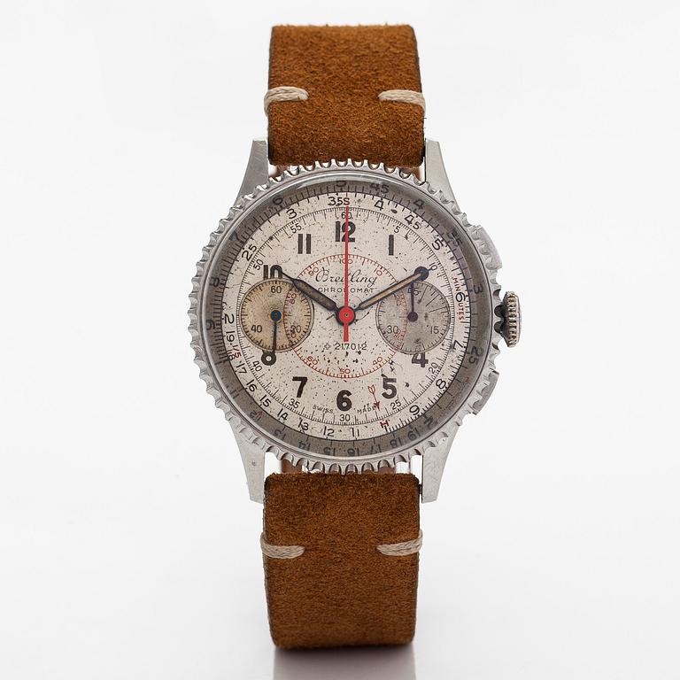 Breitling, Chronomat, chronograph, wristwatch, 36 mm.