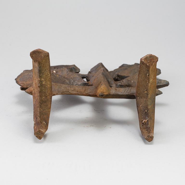 OLLE HERMANSSON, sculpture, iron, signed Husqvarna.