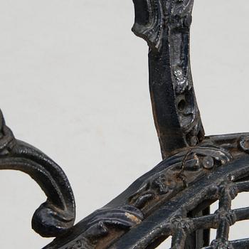 An early 20th century five piece garden suite for Porin Konepaja (Björneborgs Mekaniska Werkstad).