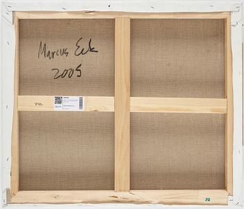 Marcus Eek, oil on canvas, signed Marcus Eek and dated 2005 on verso.