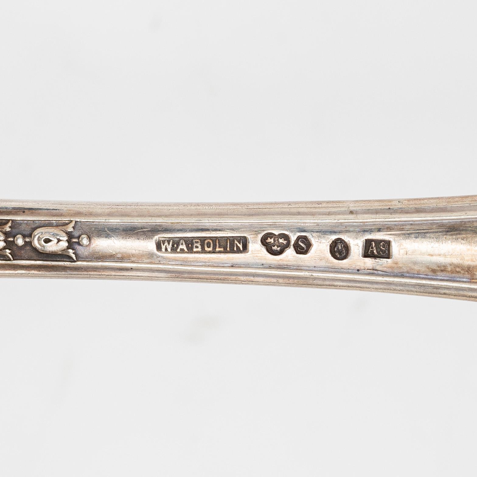Cutlery, 17 pieces, silver.