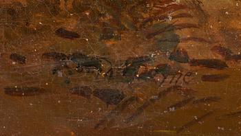 DAVID PAYNE, olja på duk, 1800-tal, sign.