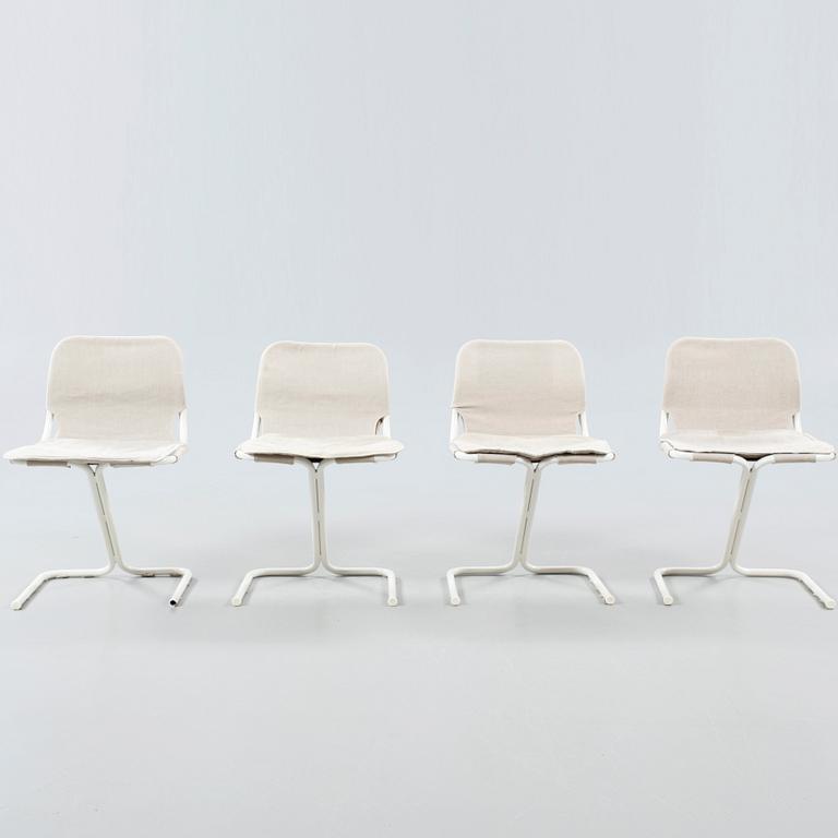 Four chairs from the Formula Series, Dux Studio collection, by Ruud Ekstrand & Christer Norman for Bra Bohag AB 1968.