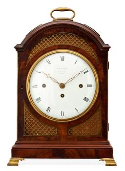 790. An early 19th century brass-mounted mahogany striking table clock by Francis Putley (1806-42) Newington Surry England.