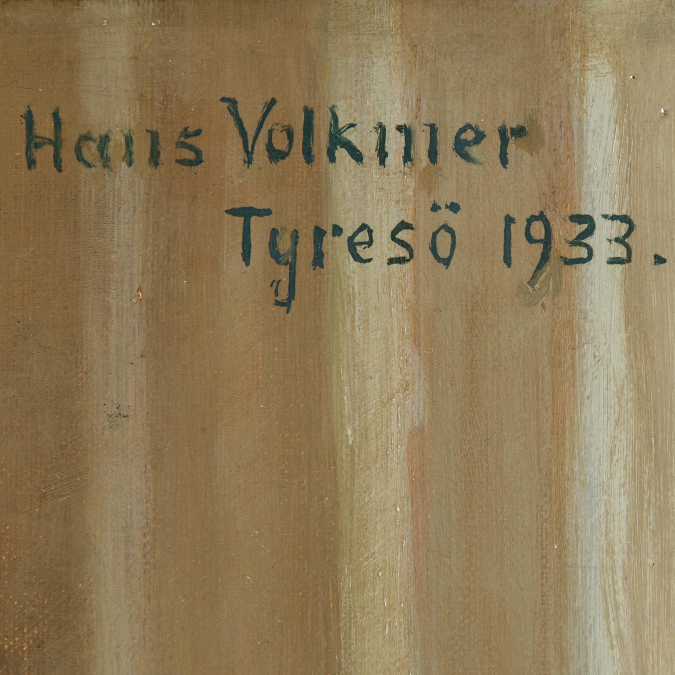 Hans Volkmer, an oil on canvas. Signed and dated 1933.
