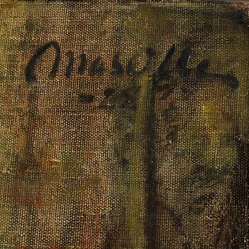 HELMER MASOLLE, olja på duk. Sign och dat -28.