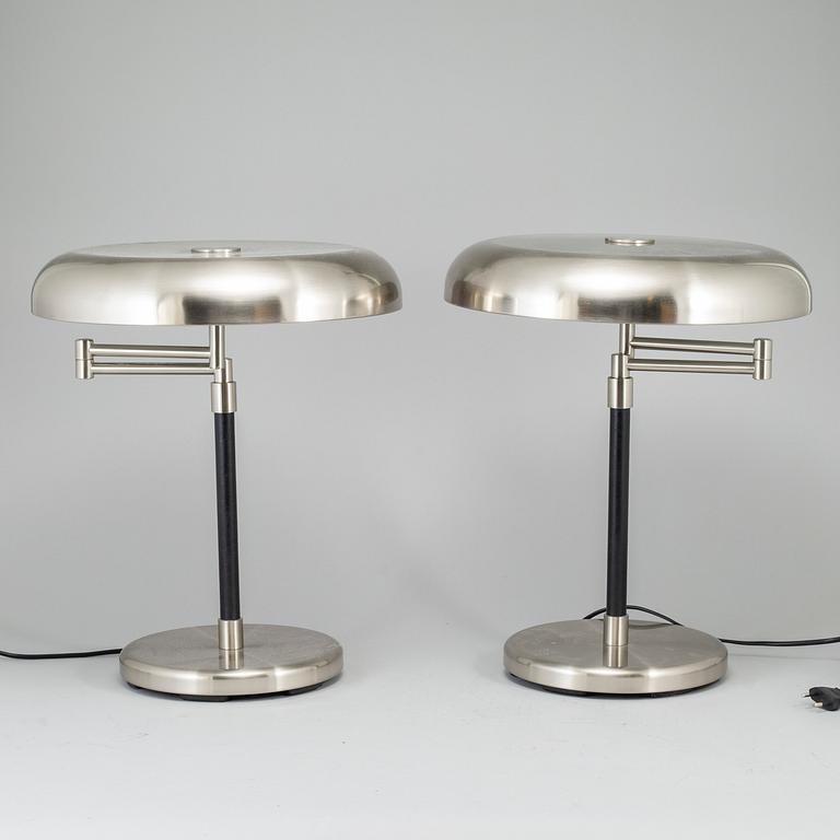 A pair of Ikea 'Grimsö' table lamps.