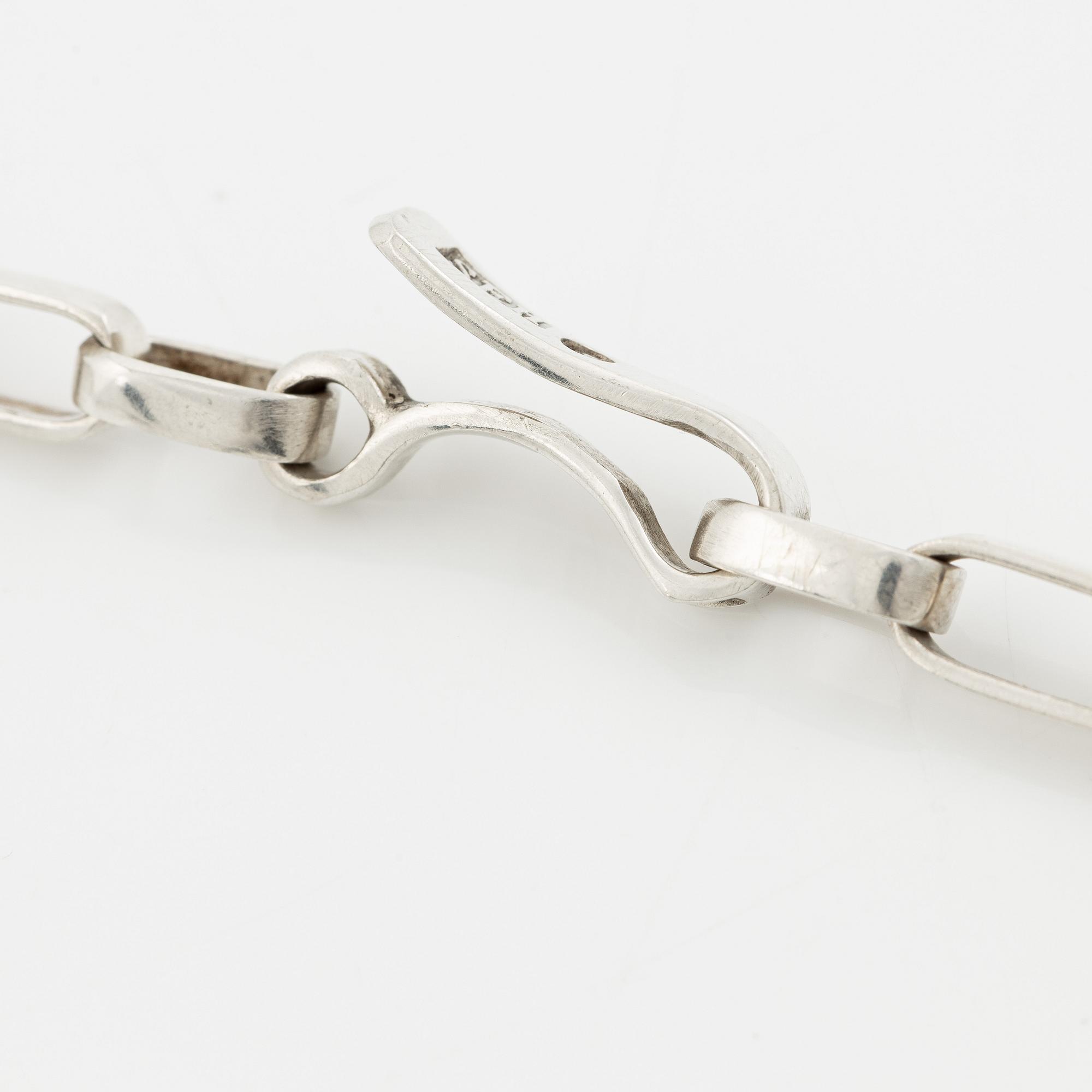 Sven-Erik Högberg, necklace, sterling silver, Gothenburg 1984.