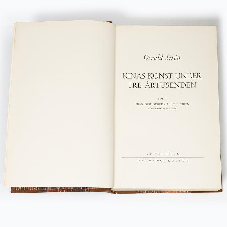 Osvald Sirén, "Kinas Konst under tre årtusenden", vol I-II, Stockholm 1942 och 1943.