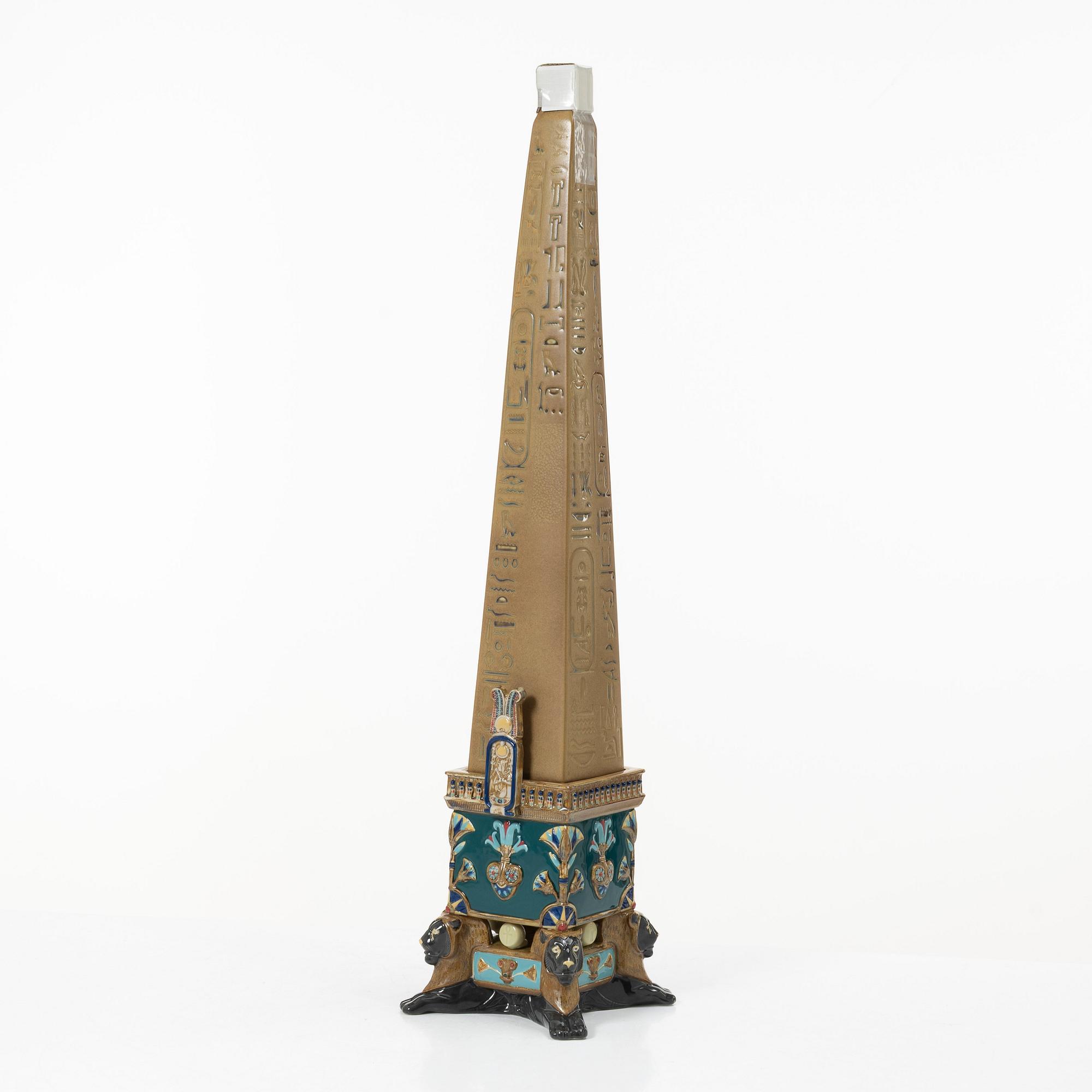 Lladró, figurin, "Thothmes I Obelisk (ochre)", Spanien.
