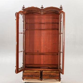 A late Empire mahogany book case.