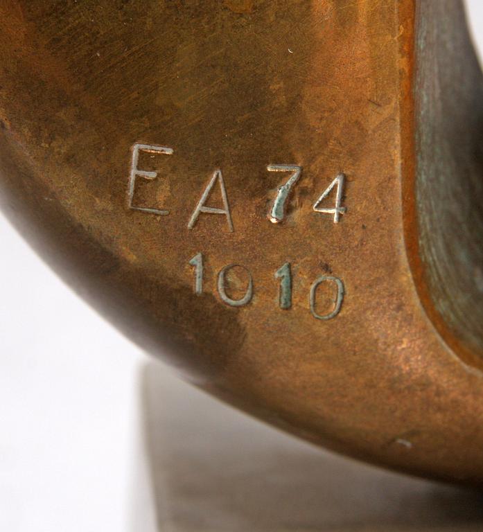 EVA ACKING, skulptur, brons, sign o dat -74, numr 10/10.