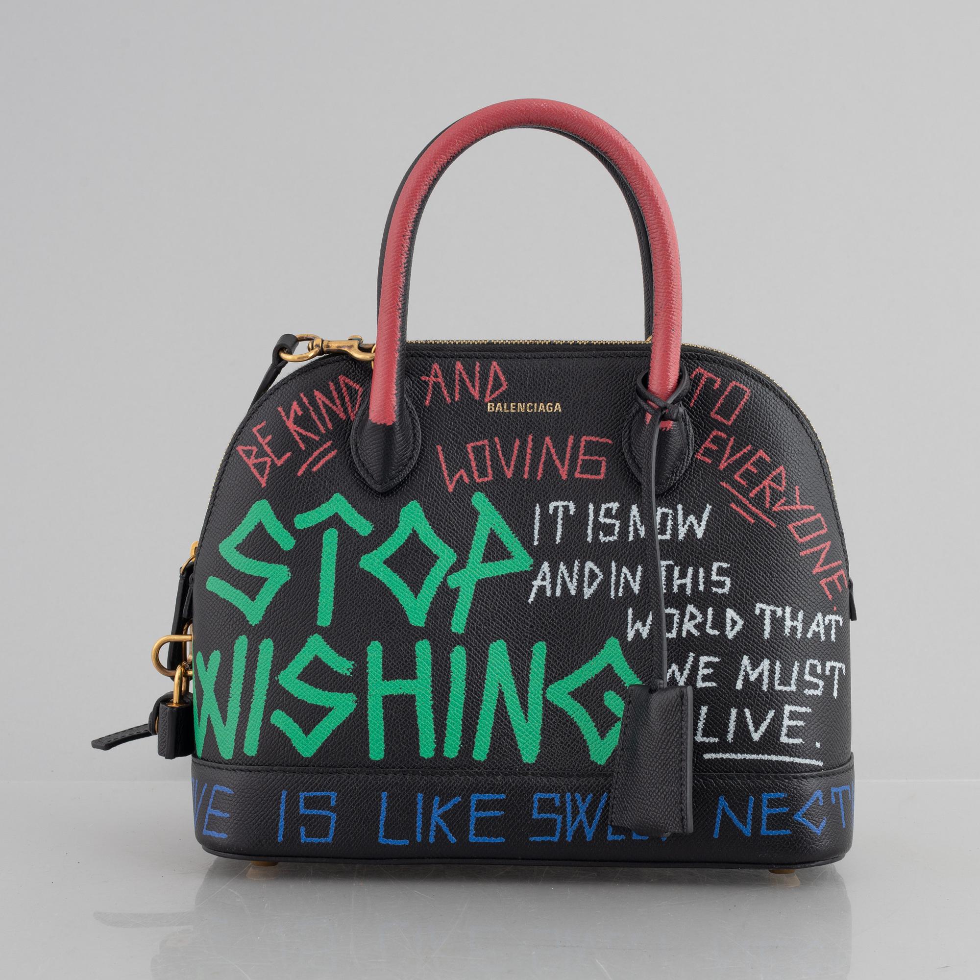 Balenciaga, bag, "Graffiti Ville".