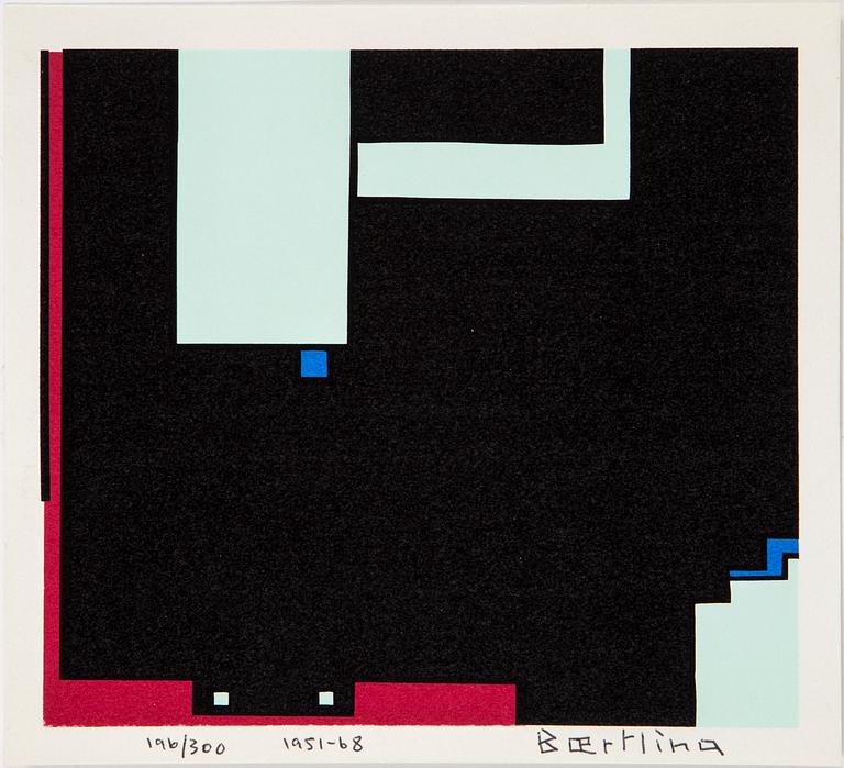 OLLE BÆRTLING, "Univers en formation", 1951, serigrafi, signerad och numrerad 196/300, dat. 1951-68.