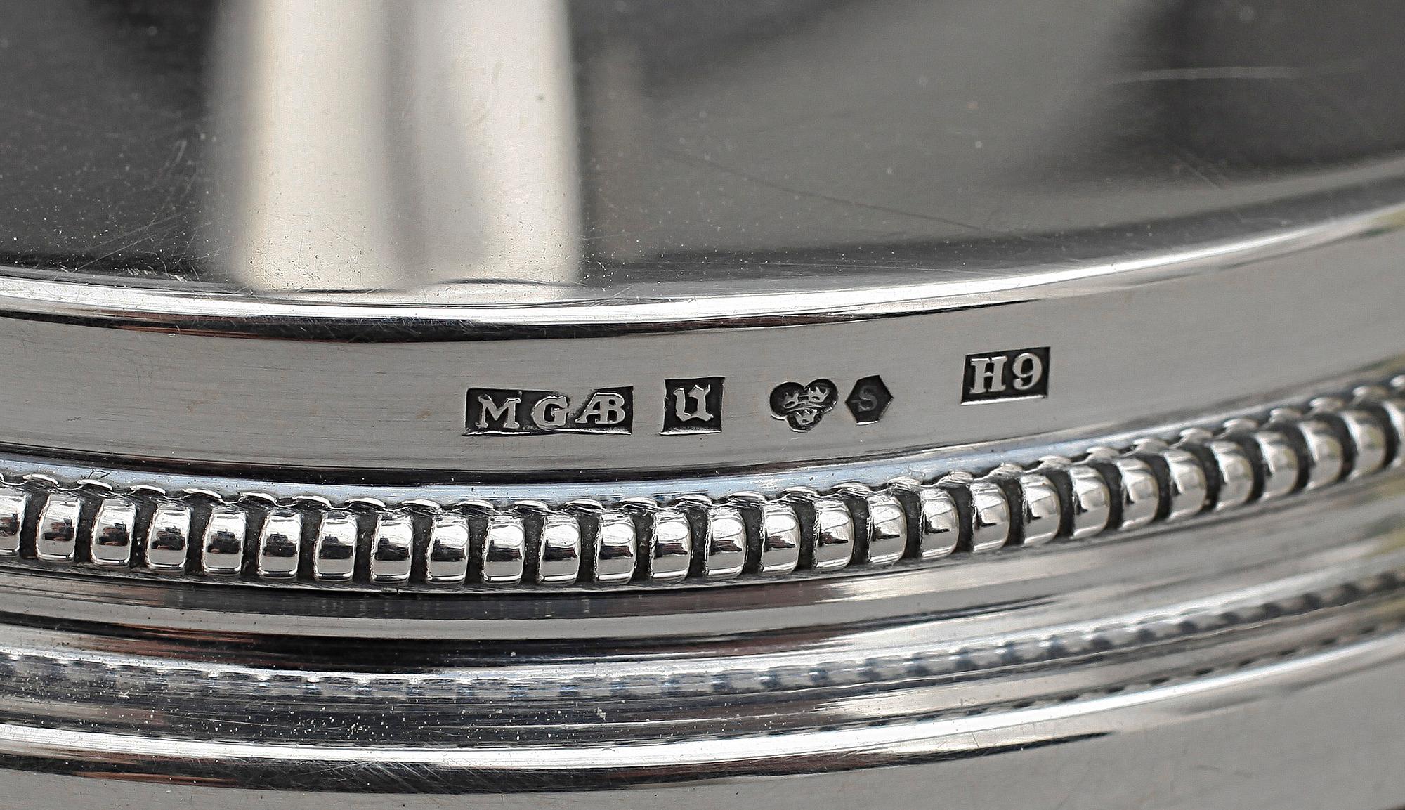 LJUSSTAKAR, 2 par, silver, Eric Löfman, MGAB, Uppsala 1958 samt 1965.