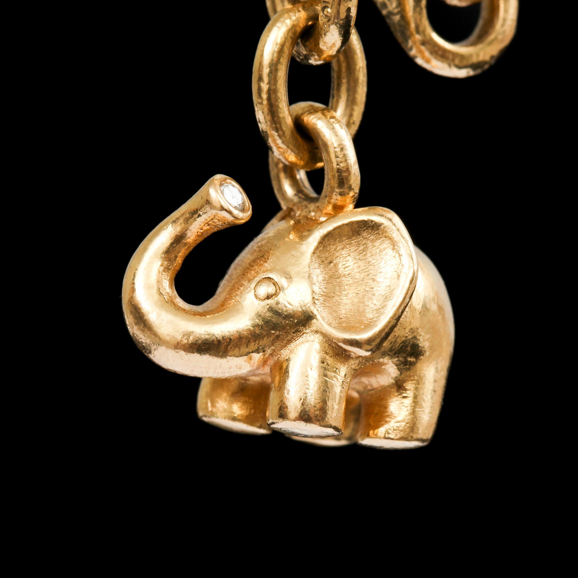 ARMLÄNK med BERLOCK, guld 18k, Ole Lyngaard, Köpenhamn, Danmark. 44 g.