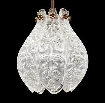 TAKLAMPA, Orrefors, 1900-talets mitt.